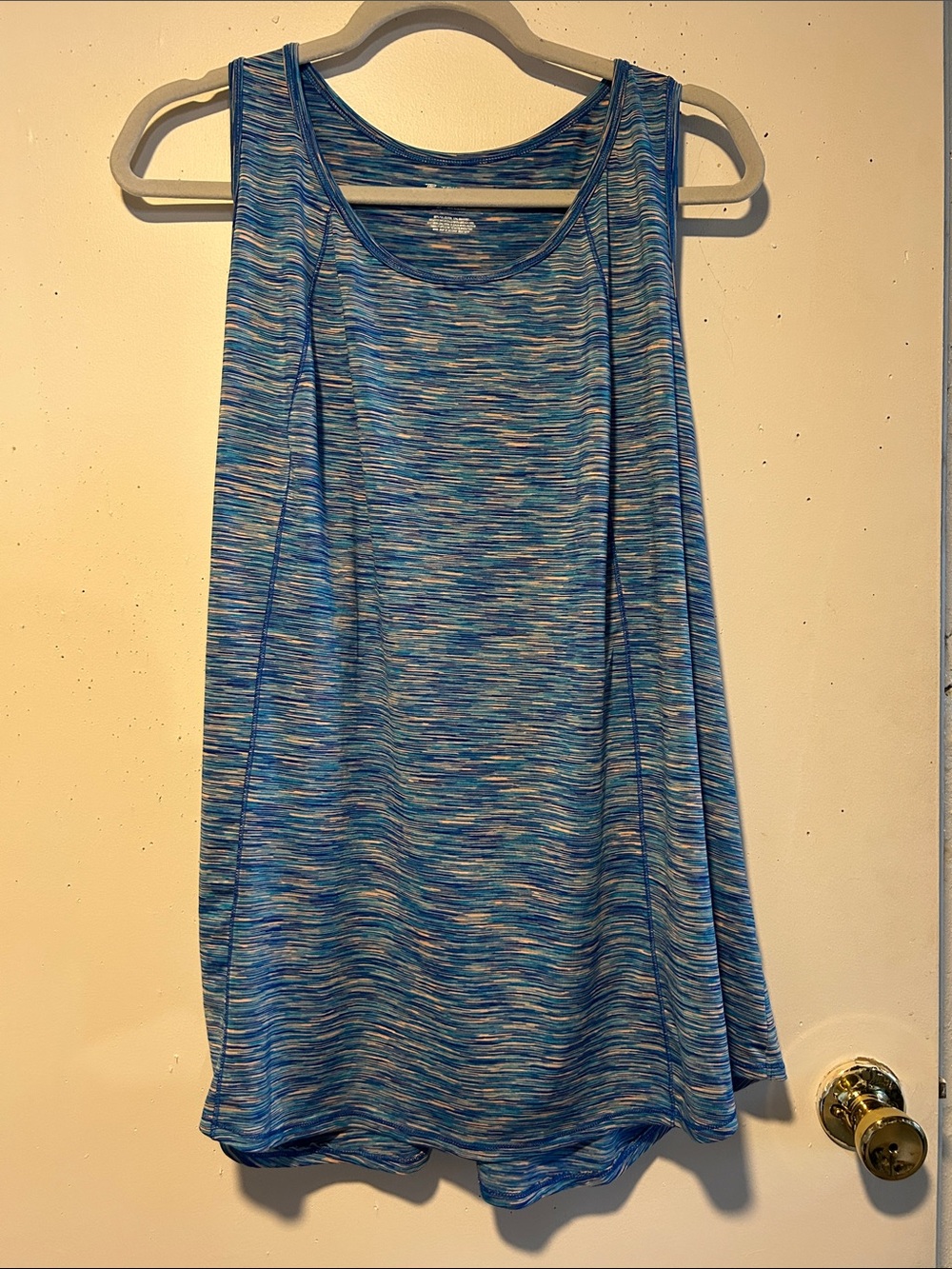 Tek Gear Blue Patterned Women's Tank Top